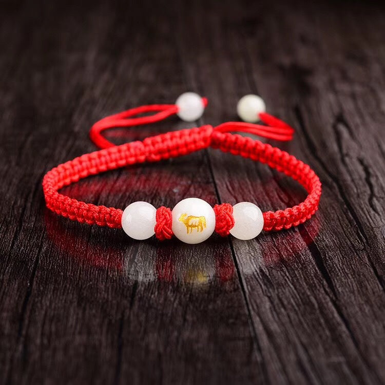 Bracelet Zodiac Zodiac Year Red String Bracelet Medallion Luminous Bracelet Transport Hand-woven Luminous