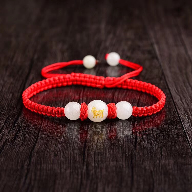 Bracelet Zodiac Zodiac Year Red String Bracelet Medallion Luminous Bracelet Transport Hand-woven Luminous