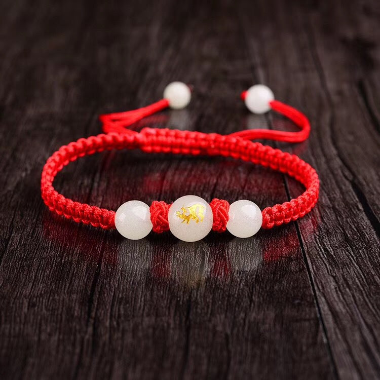 Bracelet Zodiac Zodiac Year Red String Bracelet Medallion Luminous Bracelet Transport Hand-woven Luminous