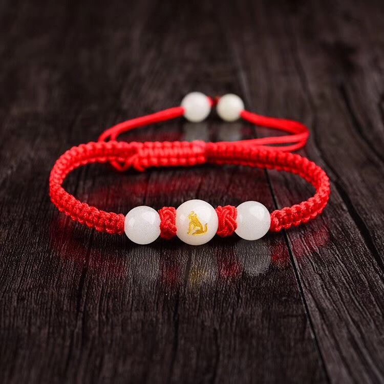 Bracelet Zodiac Zodiac Year Red String Bracelet Medallion Luminous Bracelet Transport Hand-woven Luminous