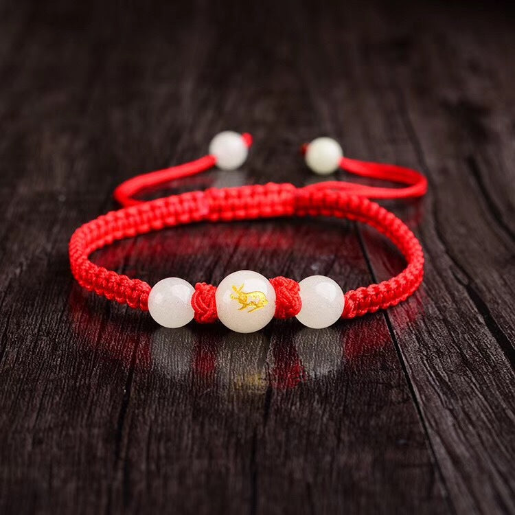 Bracelet Zodiac Zodiac Year Red String Bracelet Medallion Luminous Bracelet Transport Hand-woven Luminous