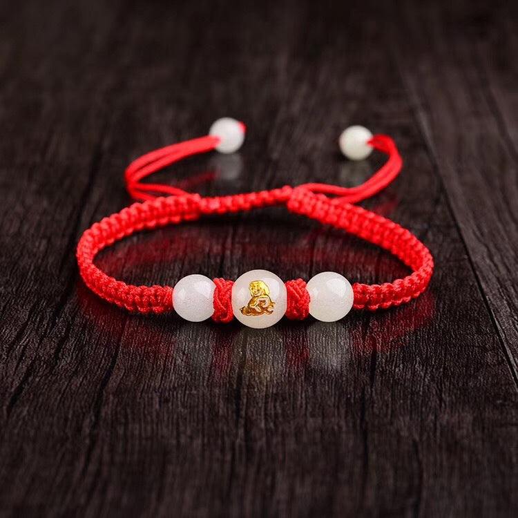 Bracelet Zodiac Zodiac Year Red String Bracelet Medallion Luminous Bracelet Transport Hand-woven Luminous