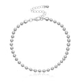 Women's Round Bead Chain Anklet