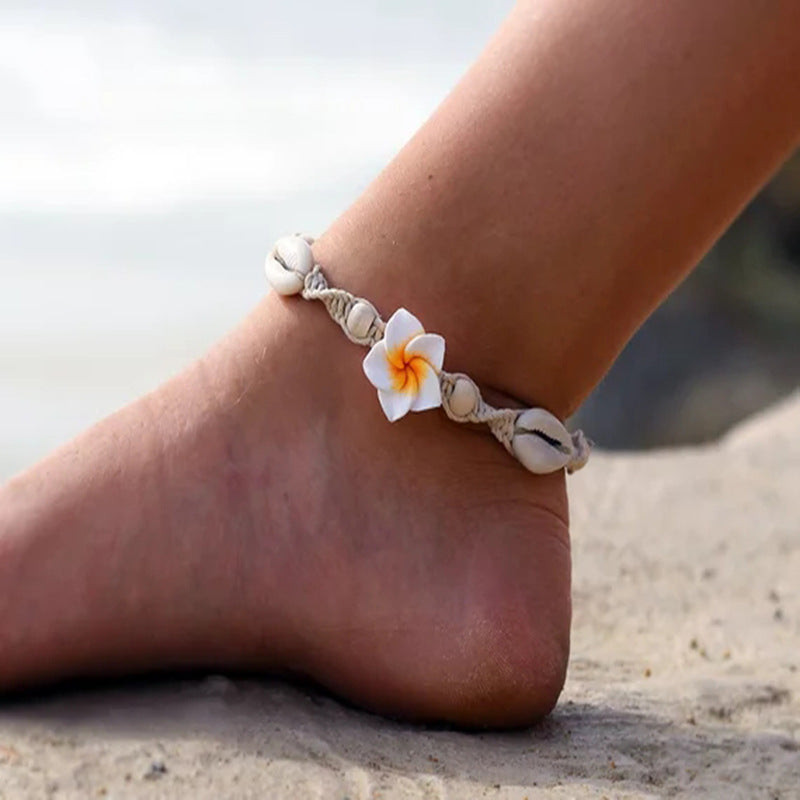 Beach Barefoot Bracelet Ankle SeaShell Anklet For Women Foot Jewelry