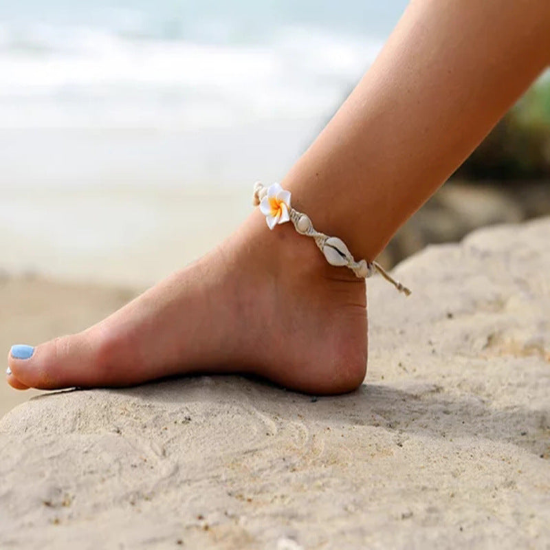 Beach Barefoot Bracelet Ankle SeaShell Anklet For Women Foot Jewelry