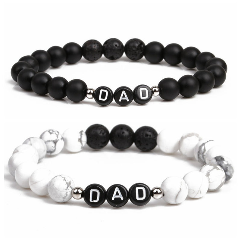 Beaded DAD Letter Bracelet