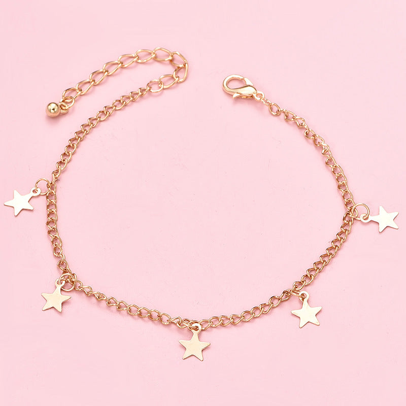 Women's Star Multi-Layer Anklet New Fashion