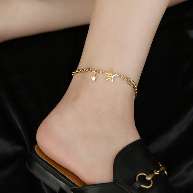 Niche Gold Anklet Female Forest