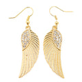 Female Fashion Diamond Angel Wings Earrings