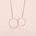 Small Fresh And Creative Interlocking Pendant Clavicle Chain