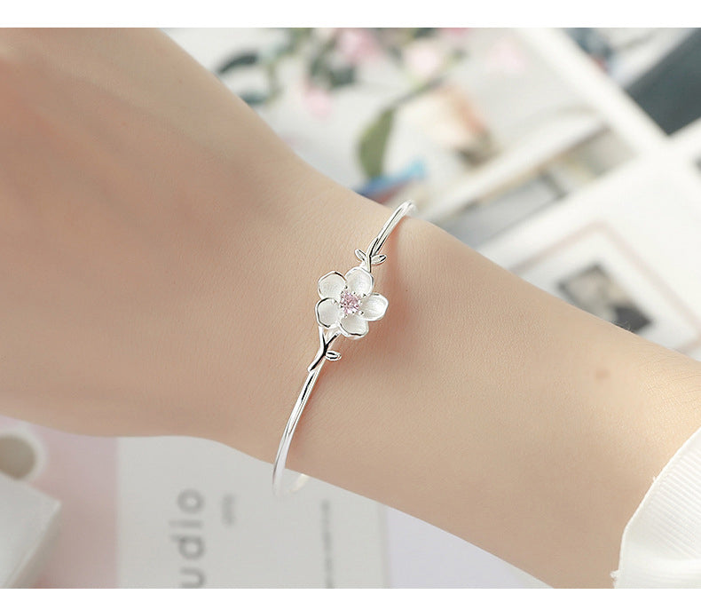 Sakura S925 Silver Letter Bracelet