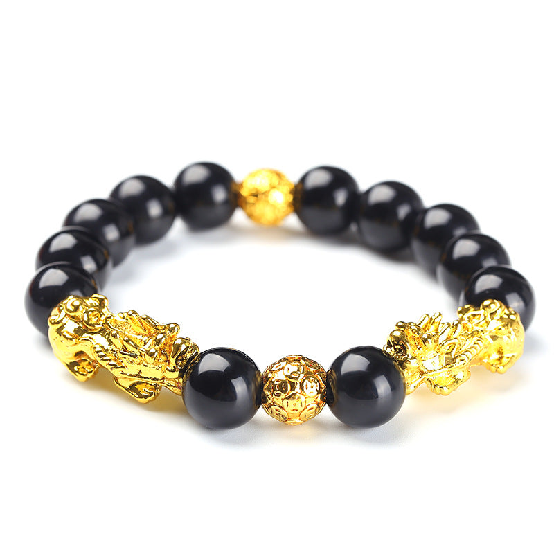 Gold Pixiu Men's And Women's Transfer Beads