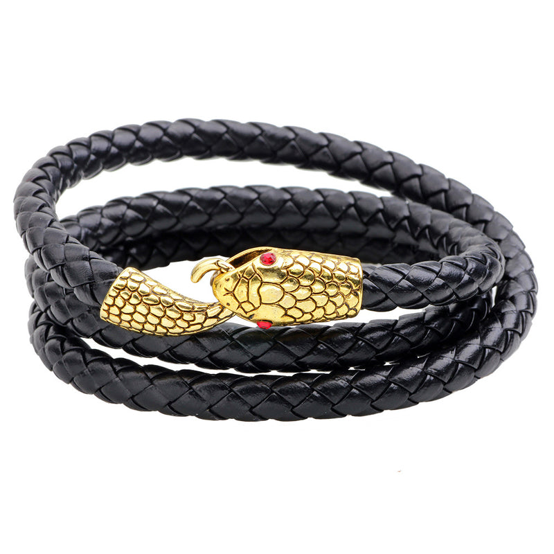 European And American Foreign Trade Personality Punk Winding Snake Bracelet