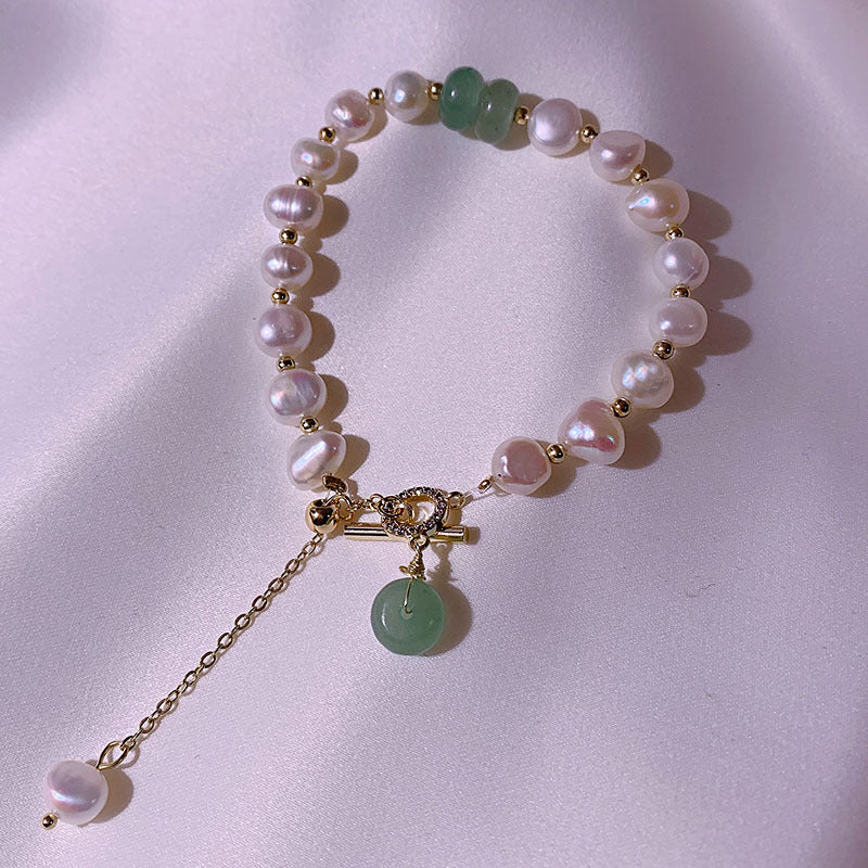 Retro Baroque Natural Pearl Bracelet For Female Friends