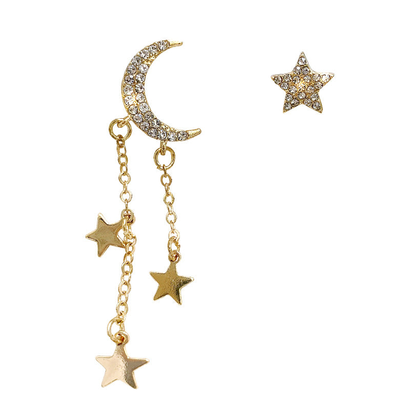 Earrings Fashion All-match Star Stud Earrings Asymmetry