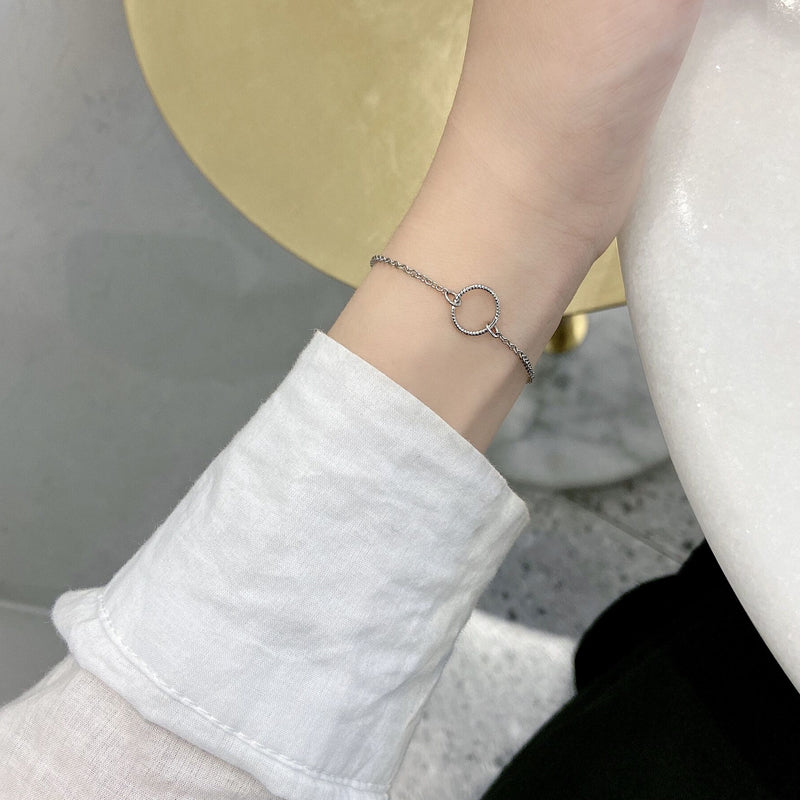 Personalized Fashion Geometric Circle Bracelet Simple Girlfriend Bracelet