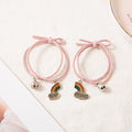 Rainbow Bell Girlfriend Bracelet Pair Of Female Student Rainbow Cloud Stitching Head Rope Bracelet