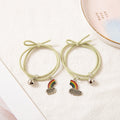 Rainbow Bell Girlfriend Bracelet Pair Of Female Student Rainbow Cloud Stitching Head Rope Bracelet