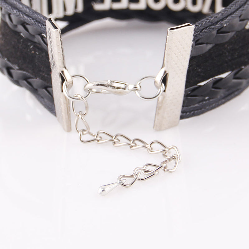 Letter Knitted Bracelet Foreign Trade Hot Selling Cycling Bicycle Hand Knitted Bracelet
