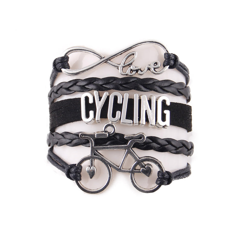 Letter Knitted Bracelet Foreign Trade Hot Selling Cycling Bicycle Hand Knitted Bracelet