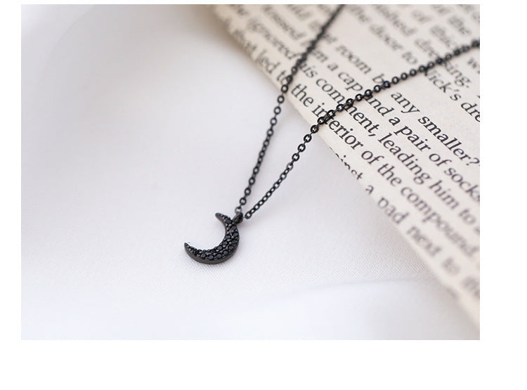 Simple And Versatile Diamond-Studded Student Girlfriend Necklace Pendant