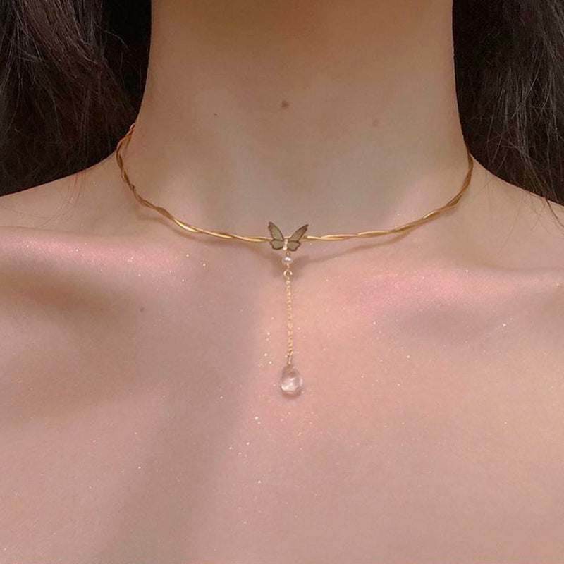 Butterfly Choker Necklace