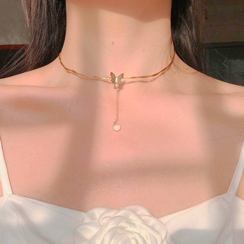 Butterfly Choker Necklace