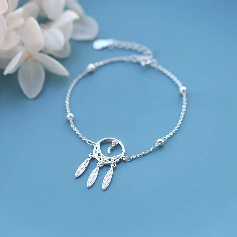 Dreamcatcher Bracelet Female Sen Series Ins Bracelet Niche Korean Girlfriends Star And Moon Jewelry Gift