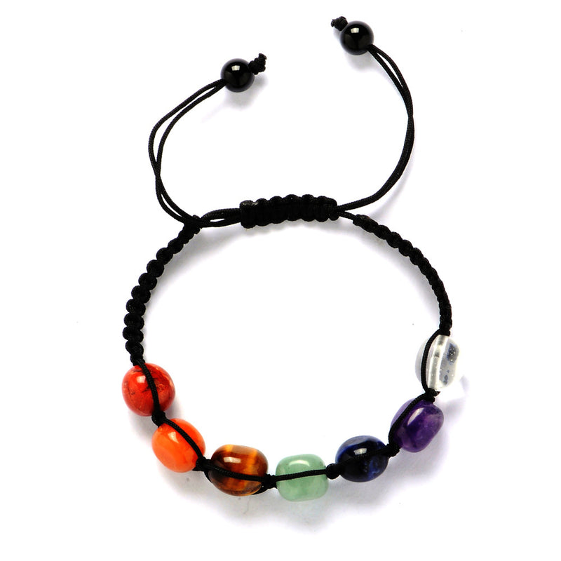 Colorful Agate Natural Stone Braided Bracelet