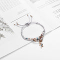Geometric Design Crystal Pick Stone Bracelet
