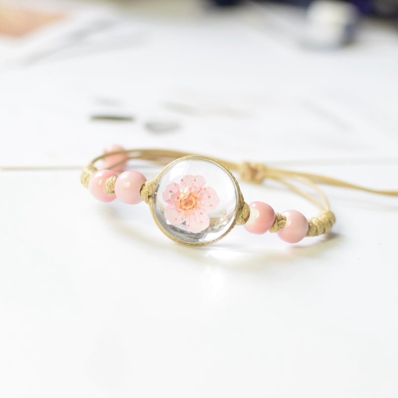 Dried Flower Preserved Bracelet Gift