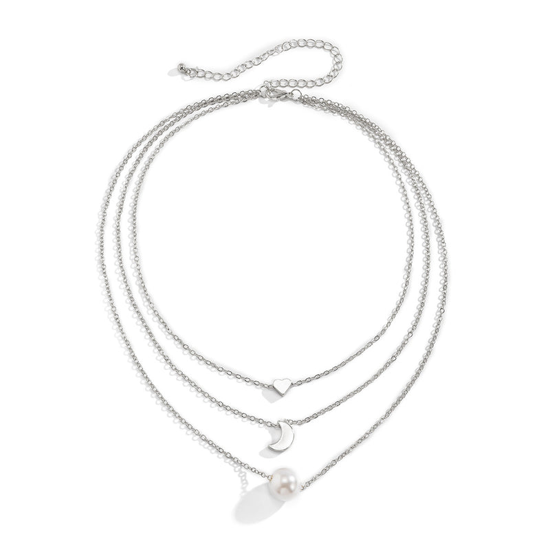 Creative Multi-Layer Geometric Thin Chain Necklace