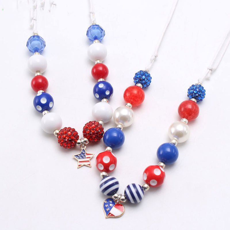 American Flag Pendant Children's Necklace