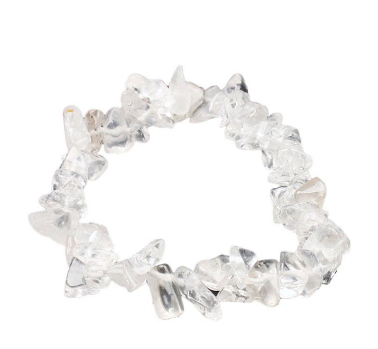 Natural Crystal Crushed Stone Bracelet Amethyst