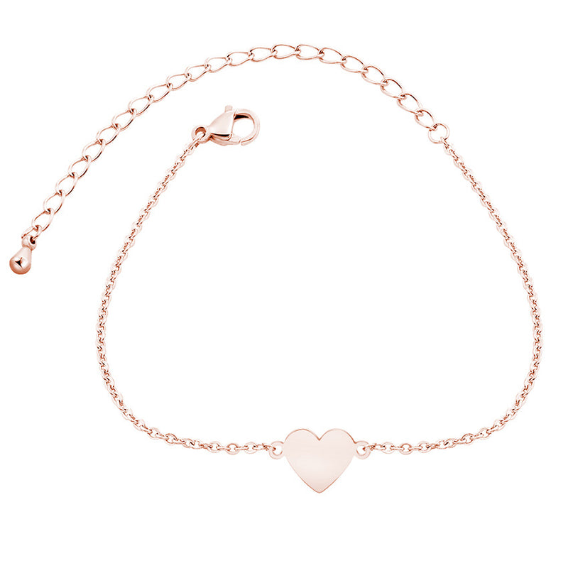 Love Lady Stainless Steel Clavicle Bracelet Gold Plated
