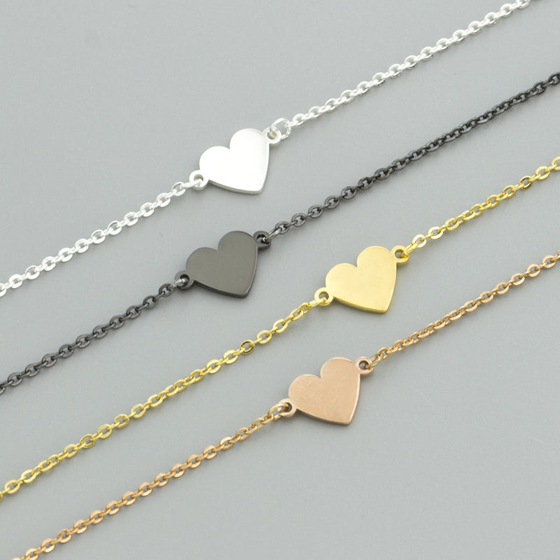 Love Lady Stainless Steel Clavicle Bracelet Gold Plated