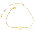 Love Lady Stainless Steel Clavicle Bracelet Gold Plated
