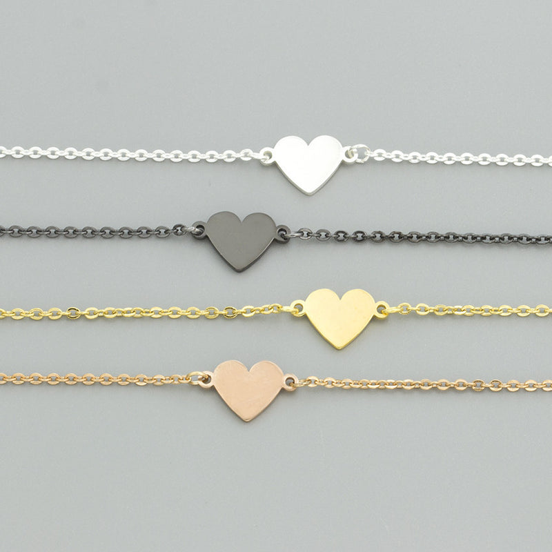 Love Lady Stainless Steel Clavicle Bracelet Gold Plated