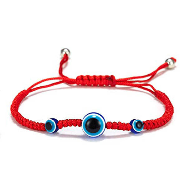 Evil Turkish blue eyes hand-woven bracelet