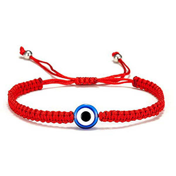 Evil Turkish blue eyes hand-woven bracelet