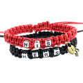 HIS HERS Couple Bracelet Lock Cylinder Key Pendant Braided Lanyard Bracelet