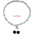 Black Cherry Necklace Fashion Thick Chain