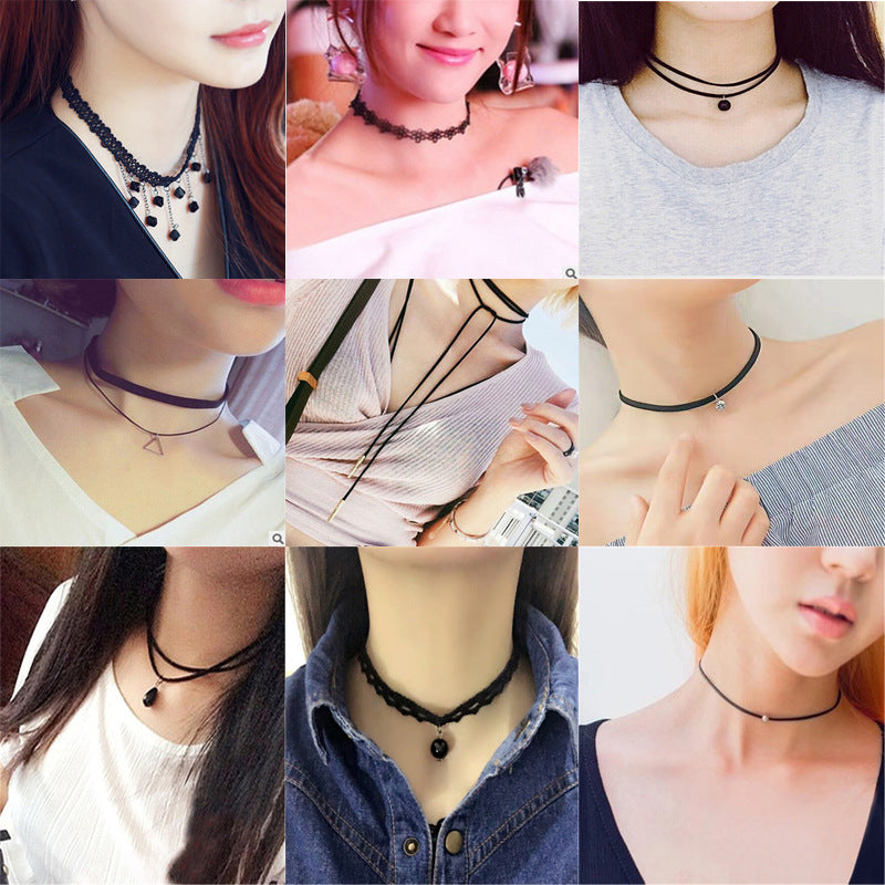 Lace Collar Female Clavicle Chain Necklace