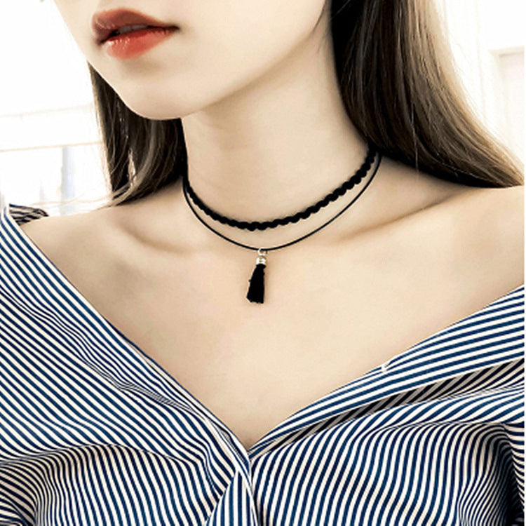 Lace Collar Female Clavicle Chain Necklace