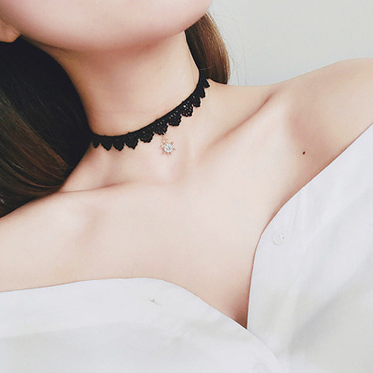 Lace Collar Female Clavicle Chain Necklace