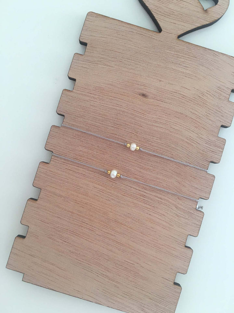 Natural Pearl Bracelet, Geometric Round Multicolor Jewelry