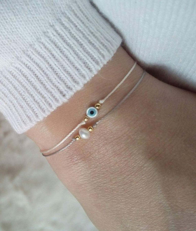 Natural Pearl Bracelet, Geometric Round Multicolor Jewelry