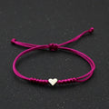 Silver Love Bracelet Lovers Handmade Hand-woven Red String Bracelet Simple All-match Small Jewelry