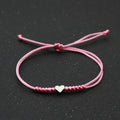 Silver Love Bracelet Lovers Handmade Hand-woven Red String Bracelet Simple All-match Small Jewelry