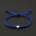 Silver Love Bracelet Lovers Handmade Hand-woven Red String Bracelet Simple All-match Small Jewelry